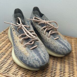 Adidas Knit Sneakers in Gray and Tan